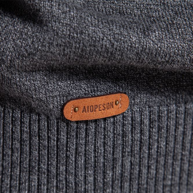 Pull en maille ras-du-cou décontracté pour hommes