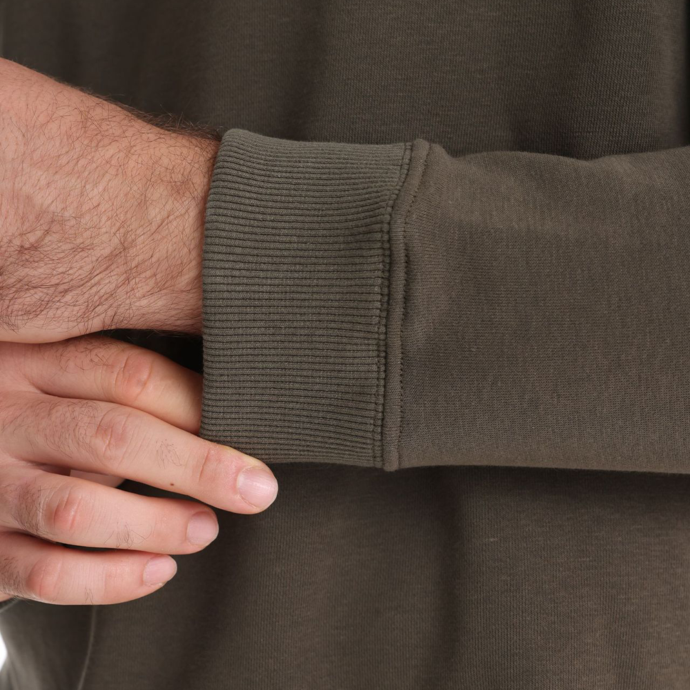 Pull col rond tricoté uni décontracté pour hommes
