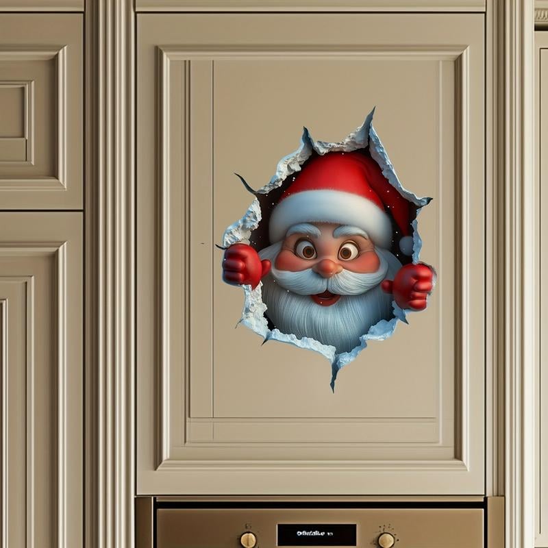 🎄🔥Sticker Mural Créatif de Noël 2D