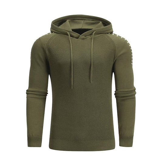 Herren Pullover Einfarbig Patchwork Kapuzenpullover Lässig Täglich Outdoor