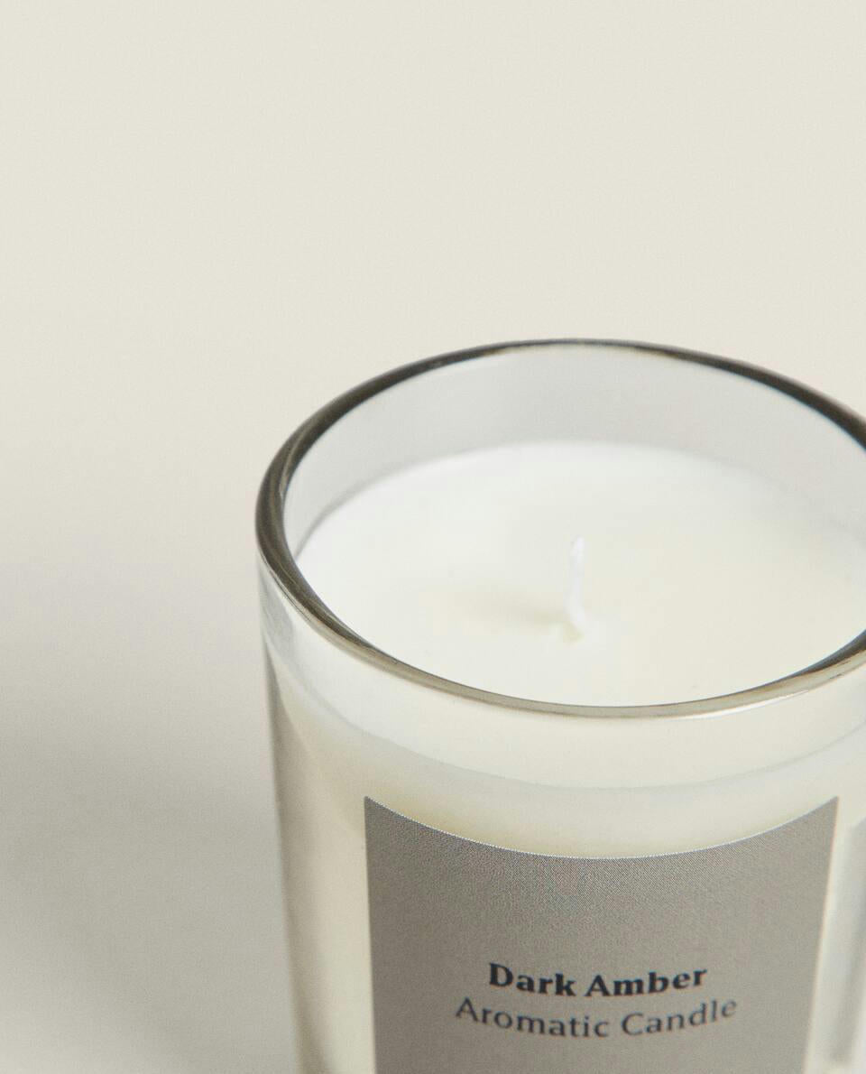 DARK AMBER SCENTED CANDLES
